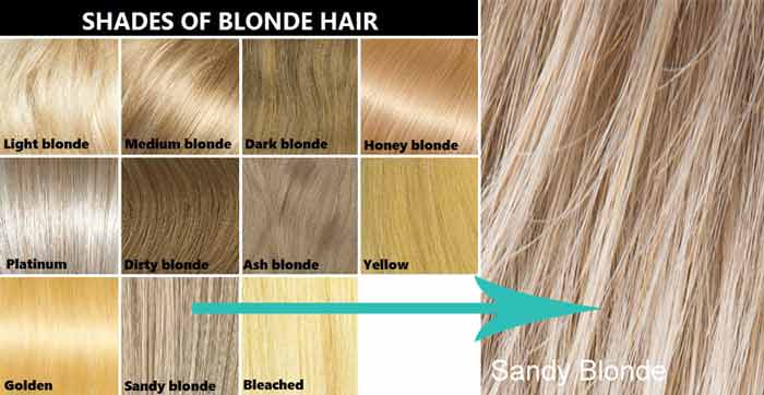 Sandy Blonde Hair Color Dye, Chart, Pictures, Highlights, Lowlights ...
